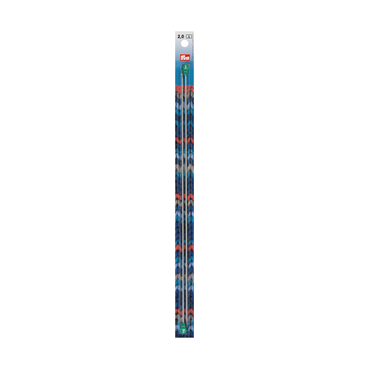 Prym Jackenstricknadeln ALU 35 cm 2,00 mm grau in der Verpackung