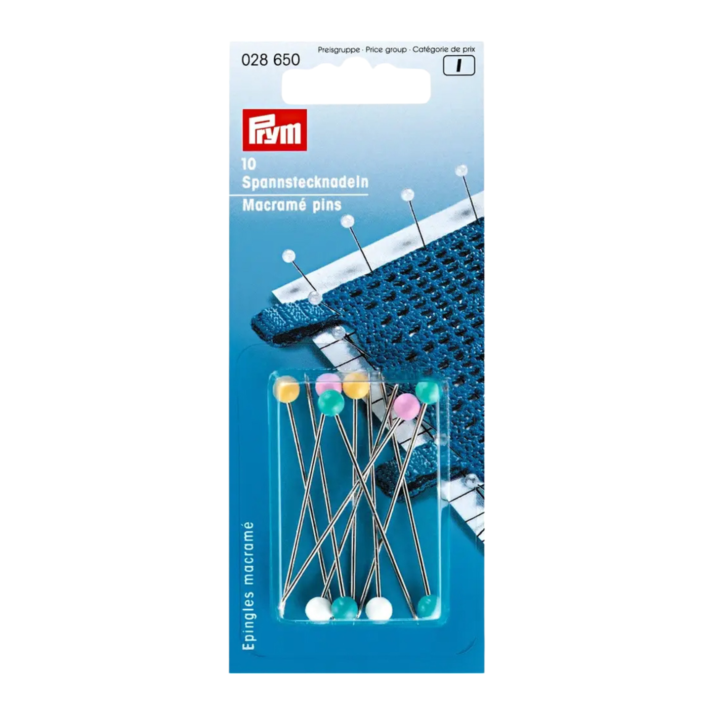 Prym Spannstecknadeln ST/KST 1,15 x 55 mm si-farbig/farbig in der Verpackung