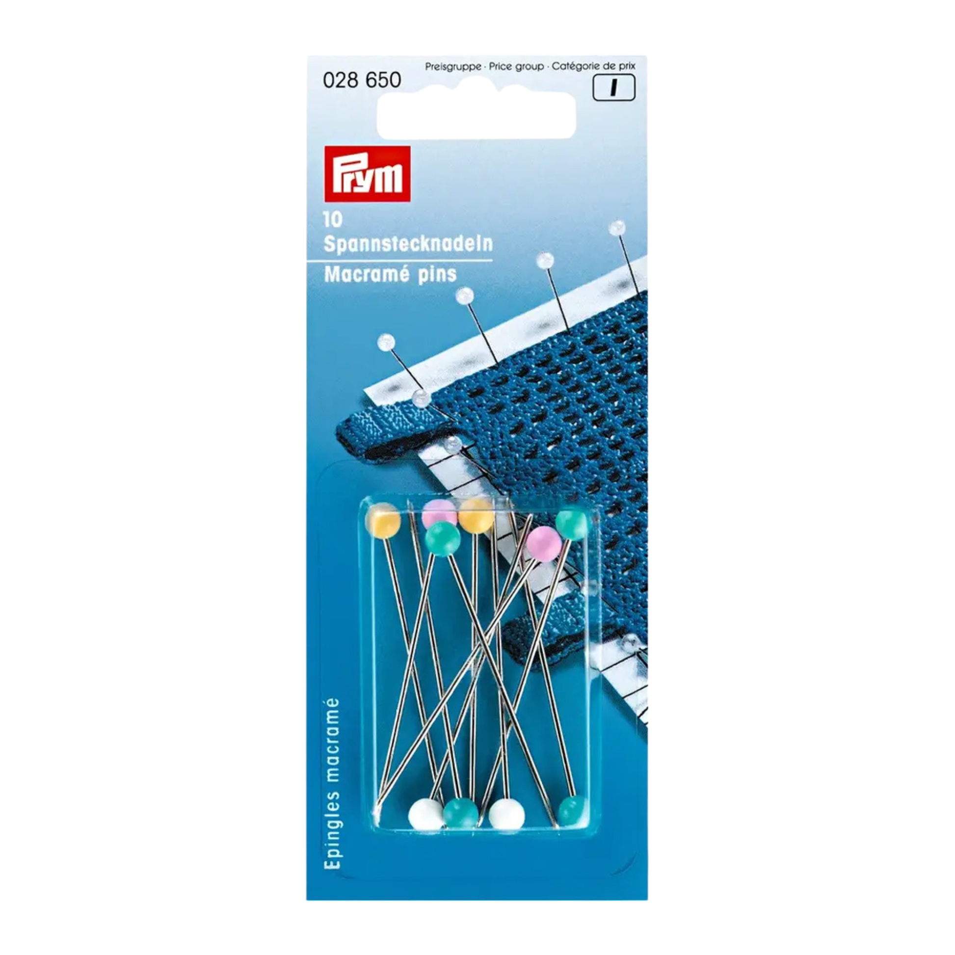 Prym Spannstecknadeln ST/KST 1,15 x 55 mm si-farbig/farbig in der Verpackung