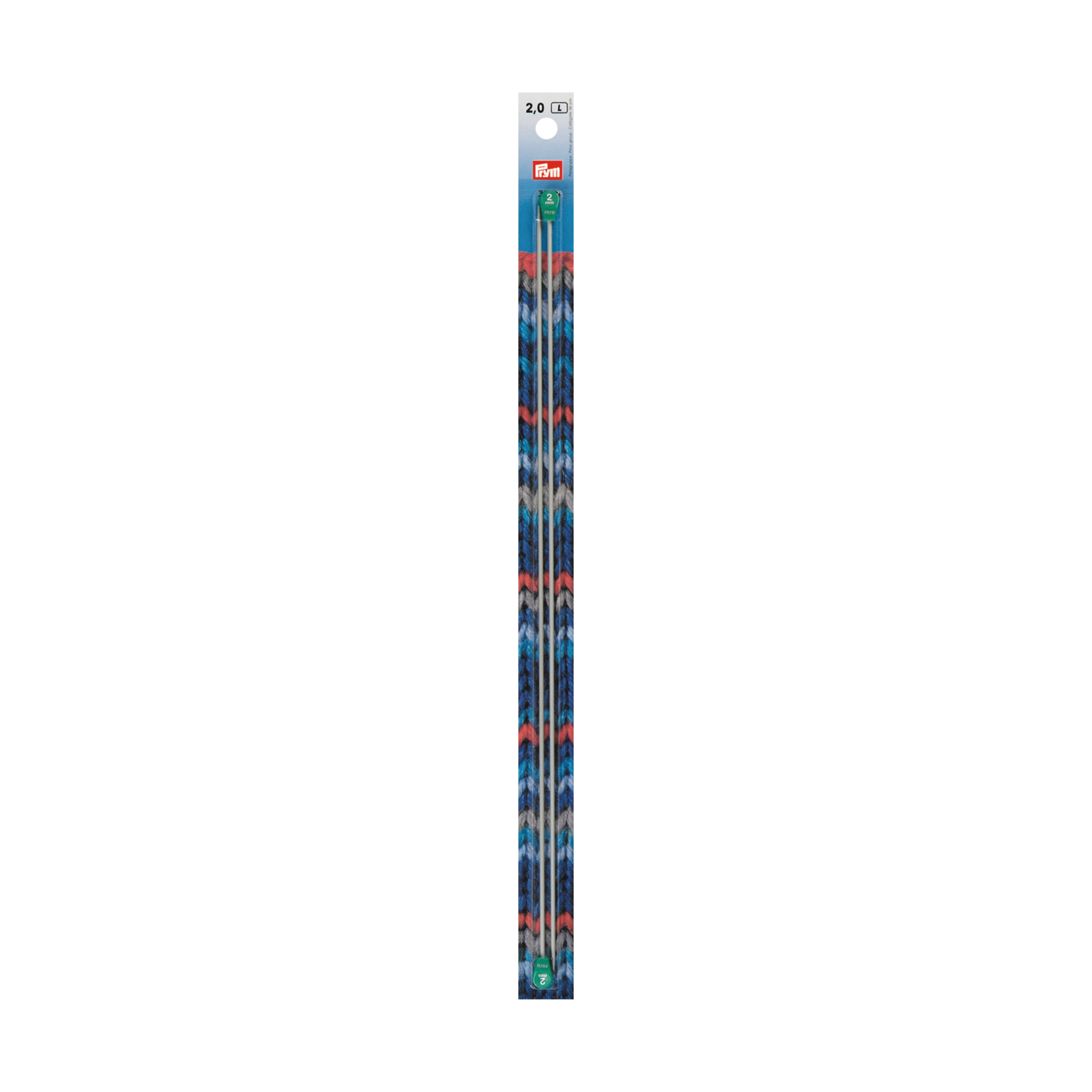 Prym Jackenstricknadeln ALU 35 cm 2,00 mm grau in der Verpackung
