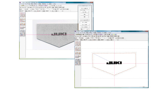 JUKI PM-1 Software zur Nähmustererstellung